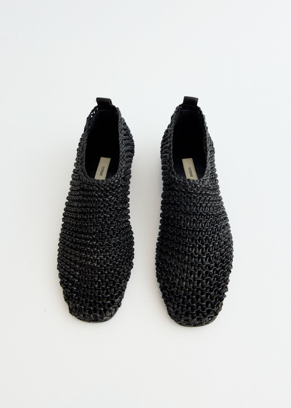 Woven Leather Ballerinas