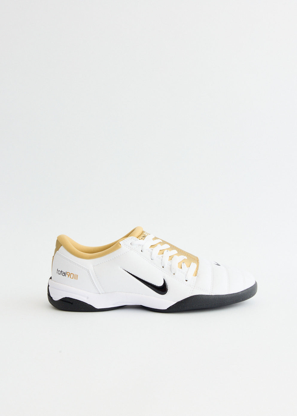 Total 90 'White Metallic Gold' Sneakers