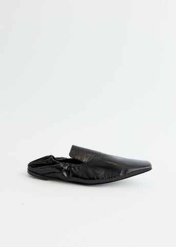 Elastic Back Leather Loafers
