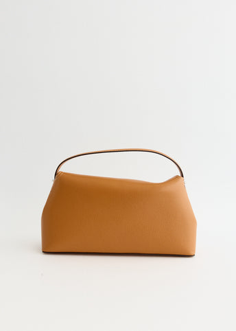 T-Lock Leather Top Handle Bag