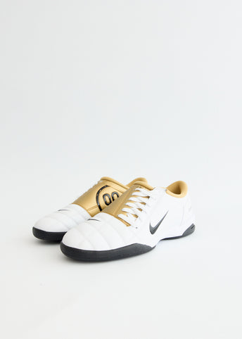 Total 90 'White Metallic Gold' Sneakers