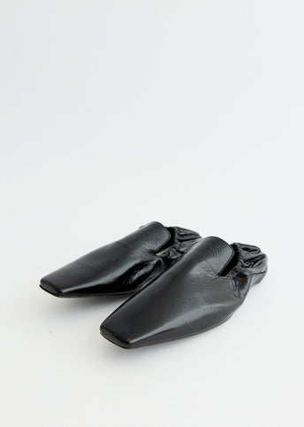 Elastic Back Leather Loafers