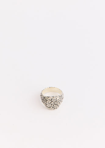 Floral Oval Signet Ring