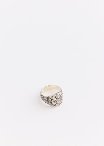 Floral Oval Signet Ring