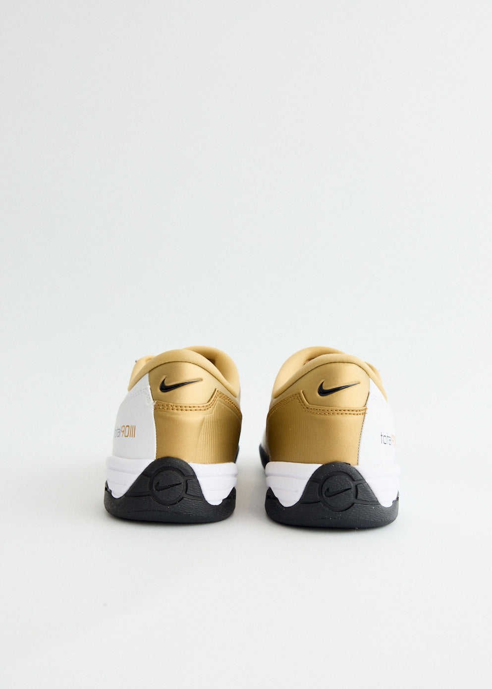 Total 90 'White Metallic Gold' Sneakers