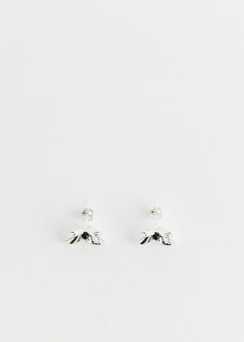 Agate Camellia Flower Stud Earrings
