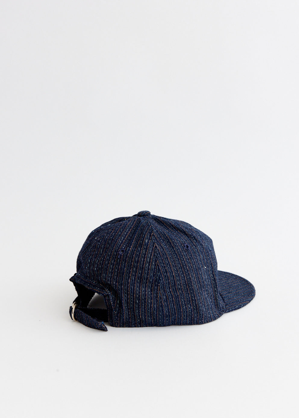 Mid 20th Century Japanese Pinstripe Kimono Cotton Cap