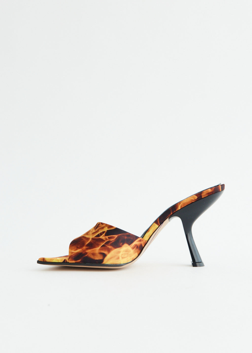 Adele Printed Flames Mules