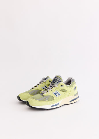 MADE in UK 991v2 'Lime' Sneakers
