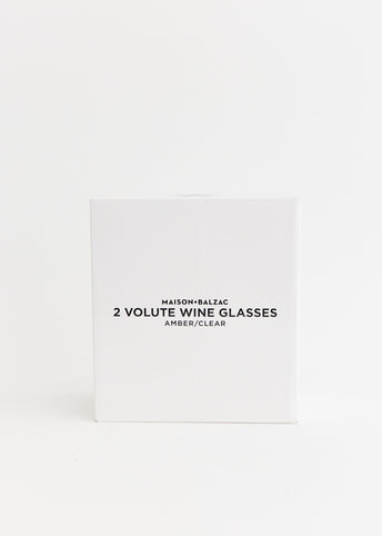 2 Volute Wine Glasses