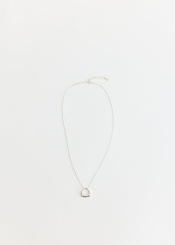 Sculpted Arc Pendant Necklace