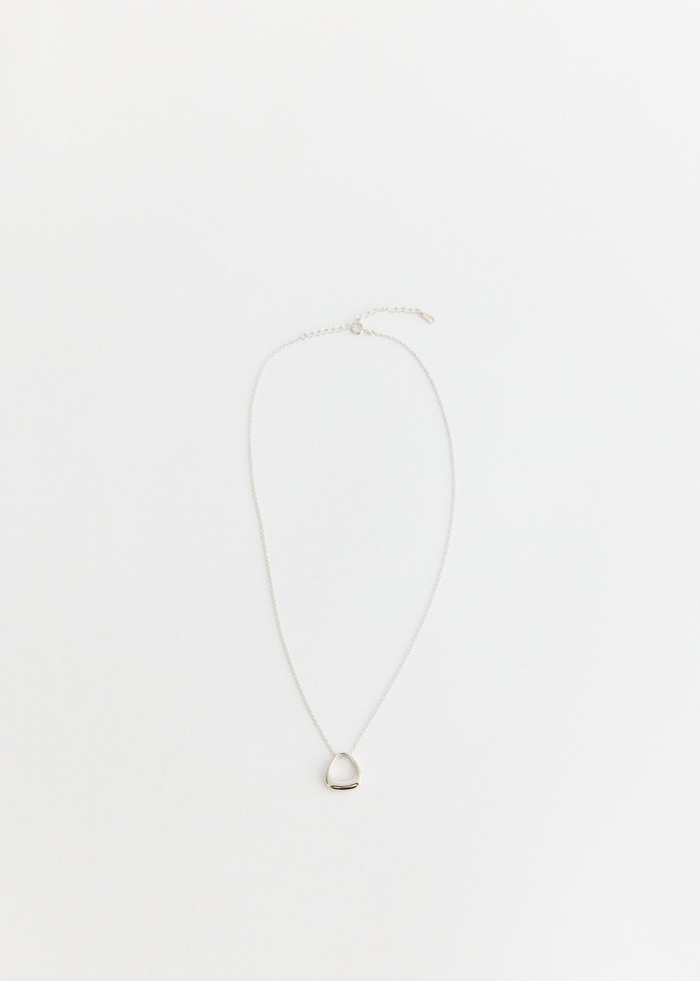 Sculpted Arc Pendant Necklace