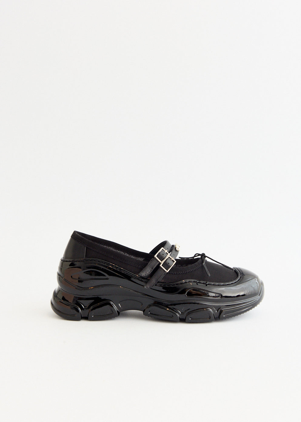 Mesh Tracker Ballerinas With Embellishments