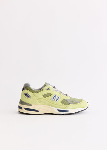 MADE in UK 991v2 'Lime' Sneakers