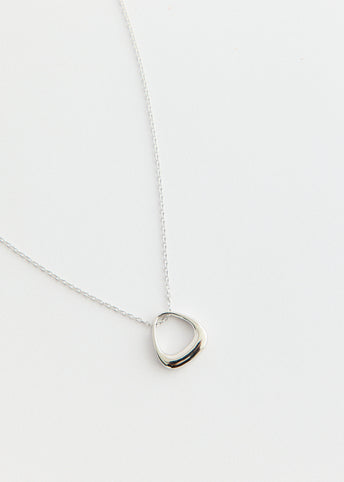 Sculpted Arc Pendant Necklace