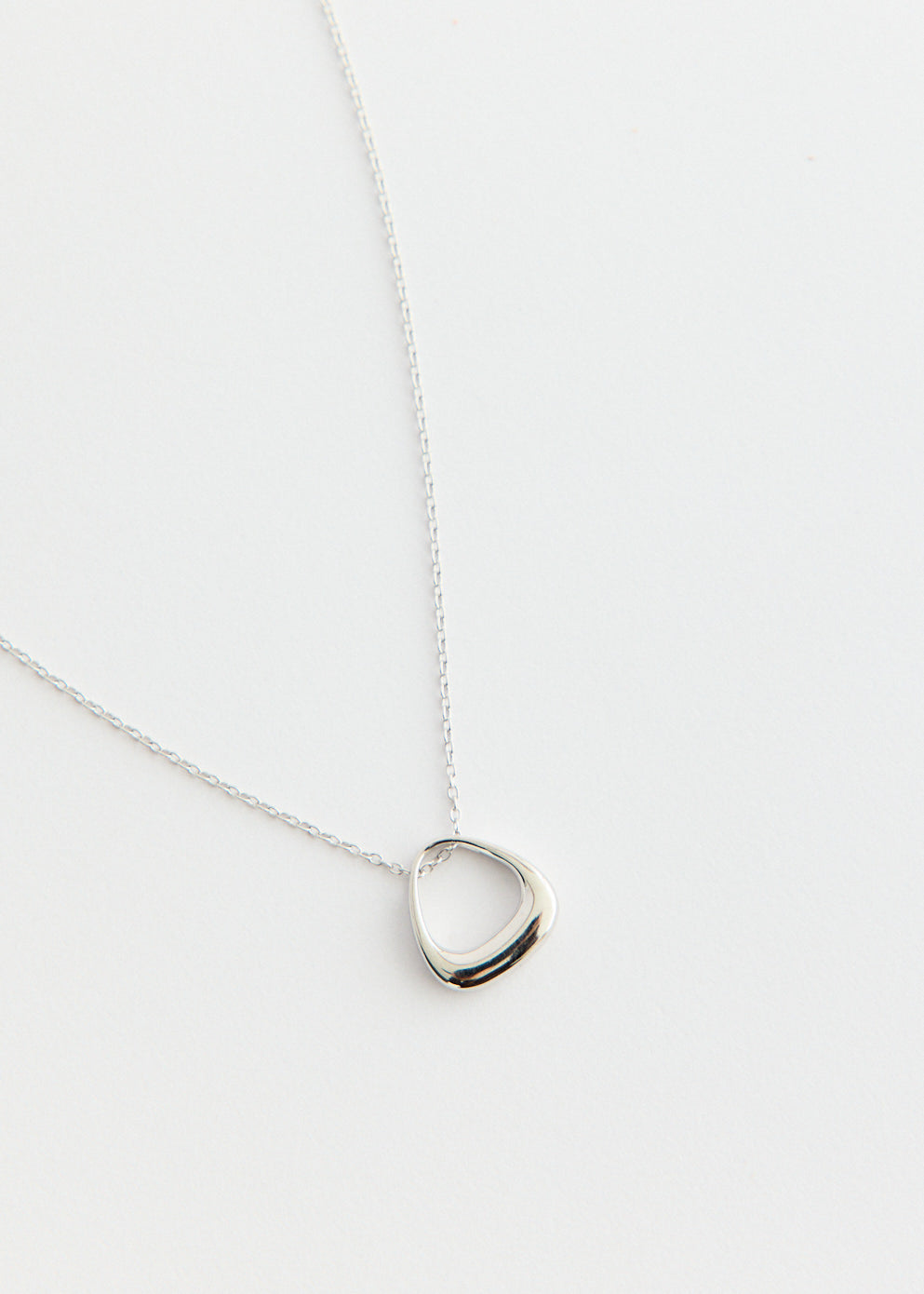 Sculpted Arc Pendant Necklace