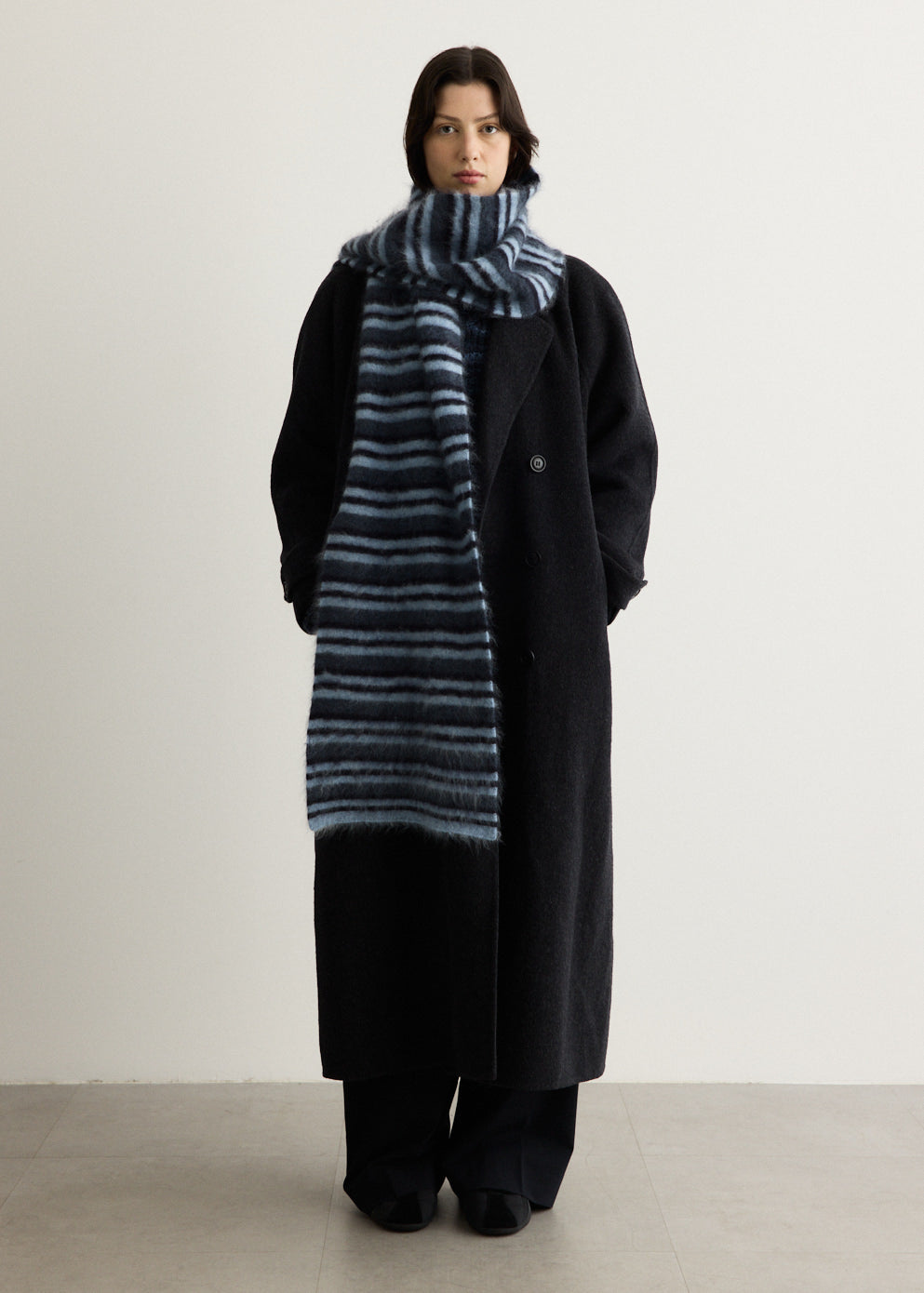 Stripe Wool Scarf