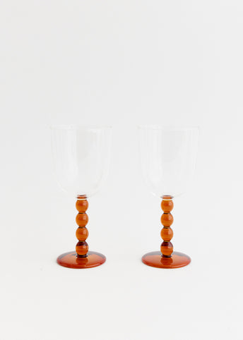 2 Volute Wine Glasses