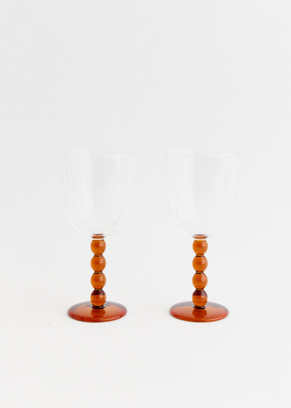 2 Volute Wine Glasses