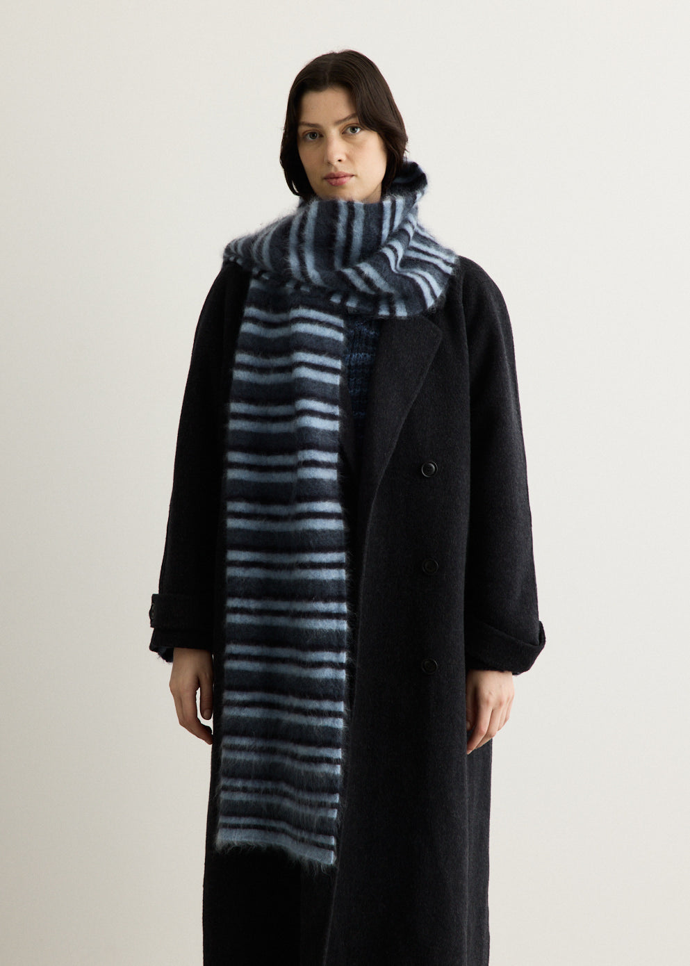 Stripe Wool Scarf