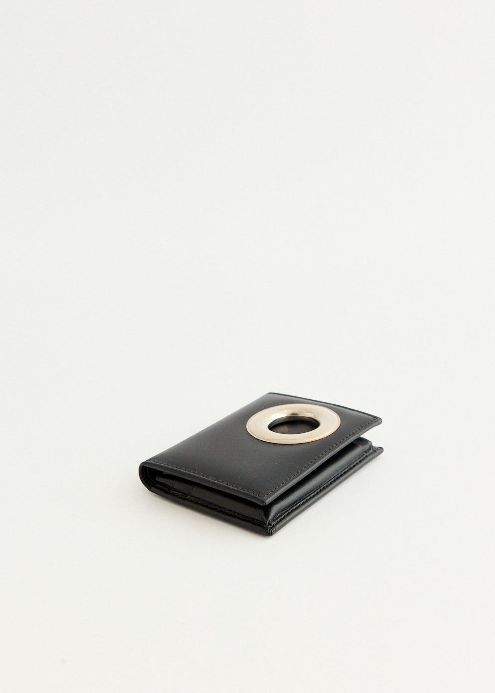 Silver Eyelet Bifold Wallet