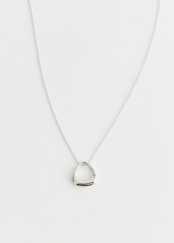 Sculpted Arc Pendant Necklace