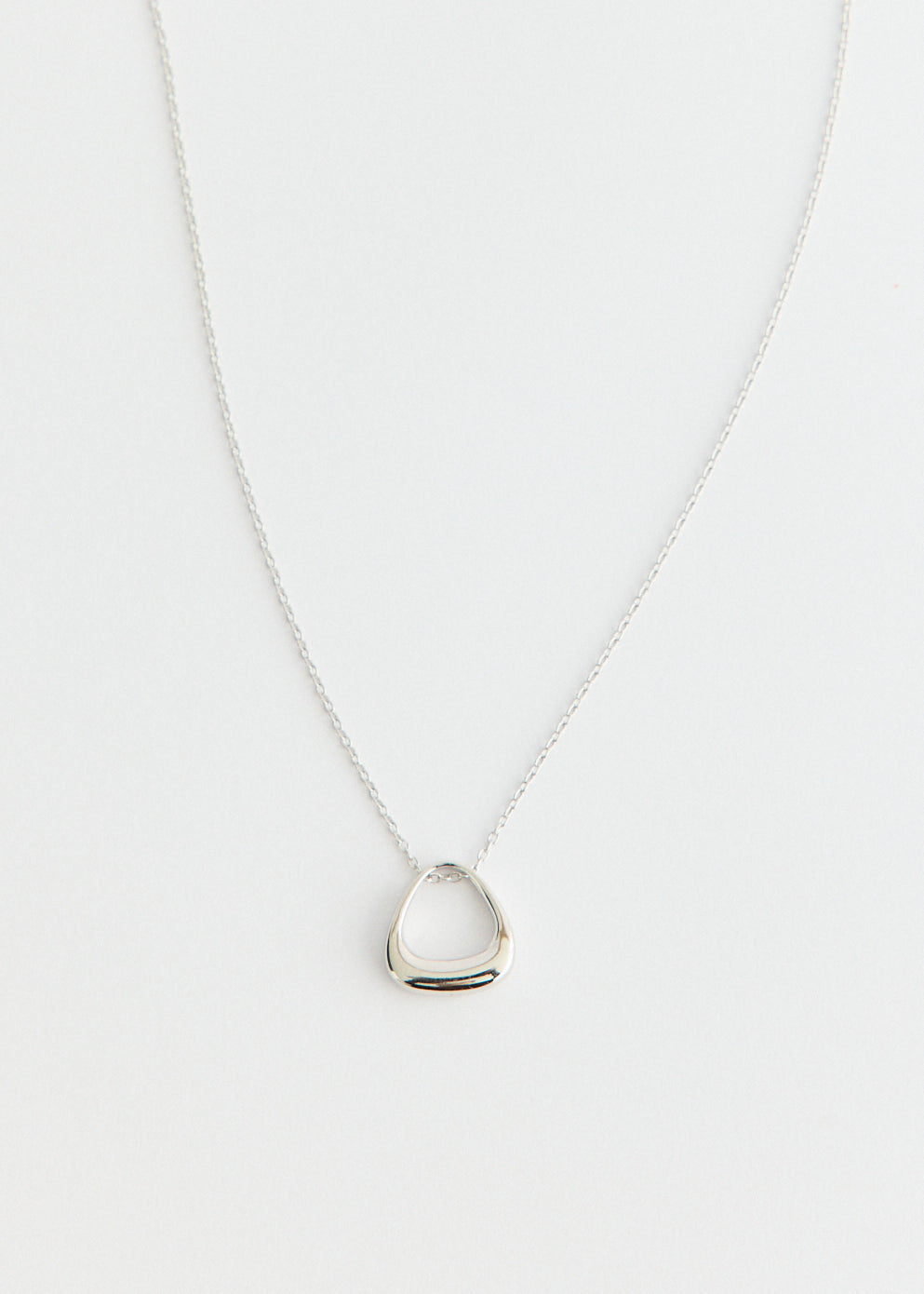 Sculpted Arc Pendant Necklace