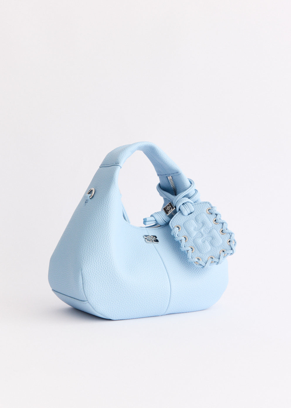 Grained Mini Hobo Bag