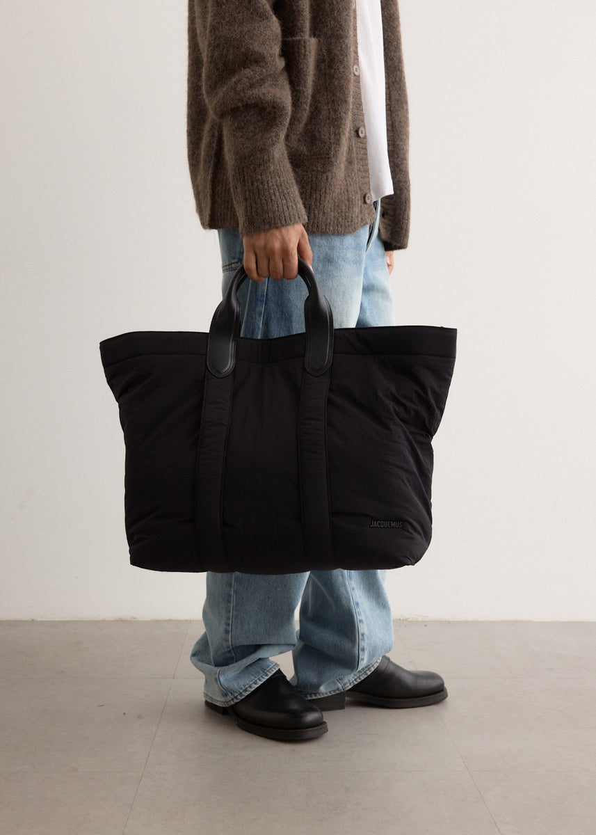 トートバッグ JACQUEMUS Le Grand Bambino - Jacquemus - Leather - Black Jacquemus Le Grand Bambino Leather Crossbody Bag | Neiman Marcus