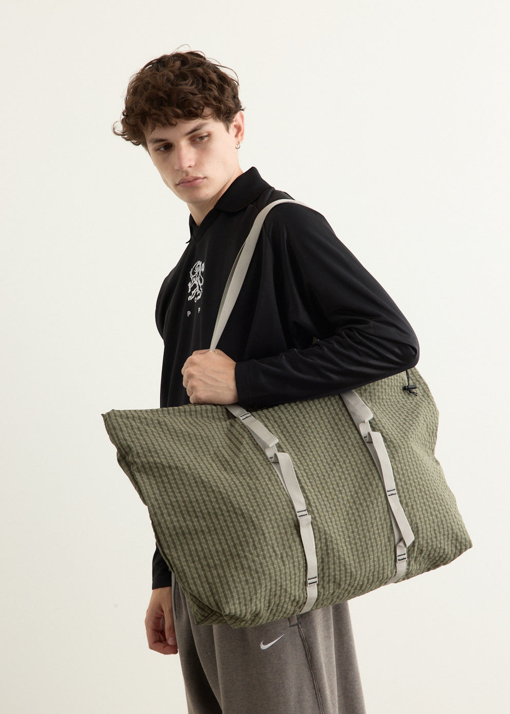 Plaid Climbing Tote Bag