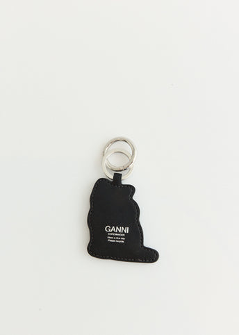 Blue Kitty Keyring