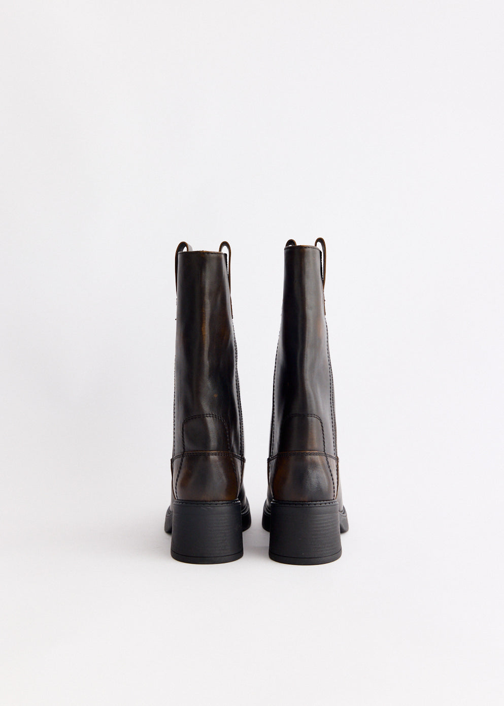 Inaya Brushed Brown Ankle Boots