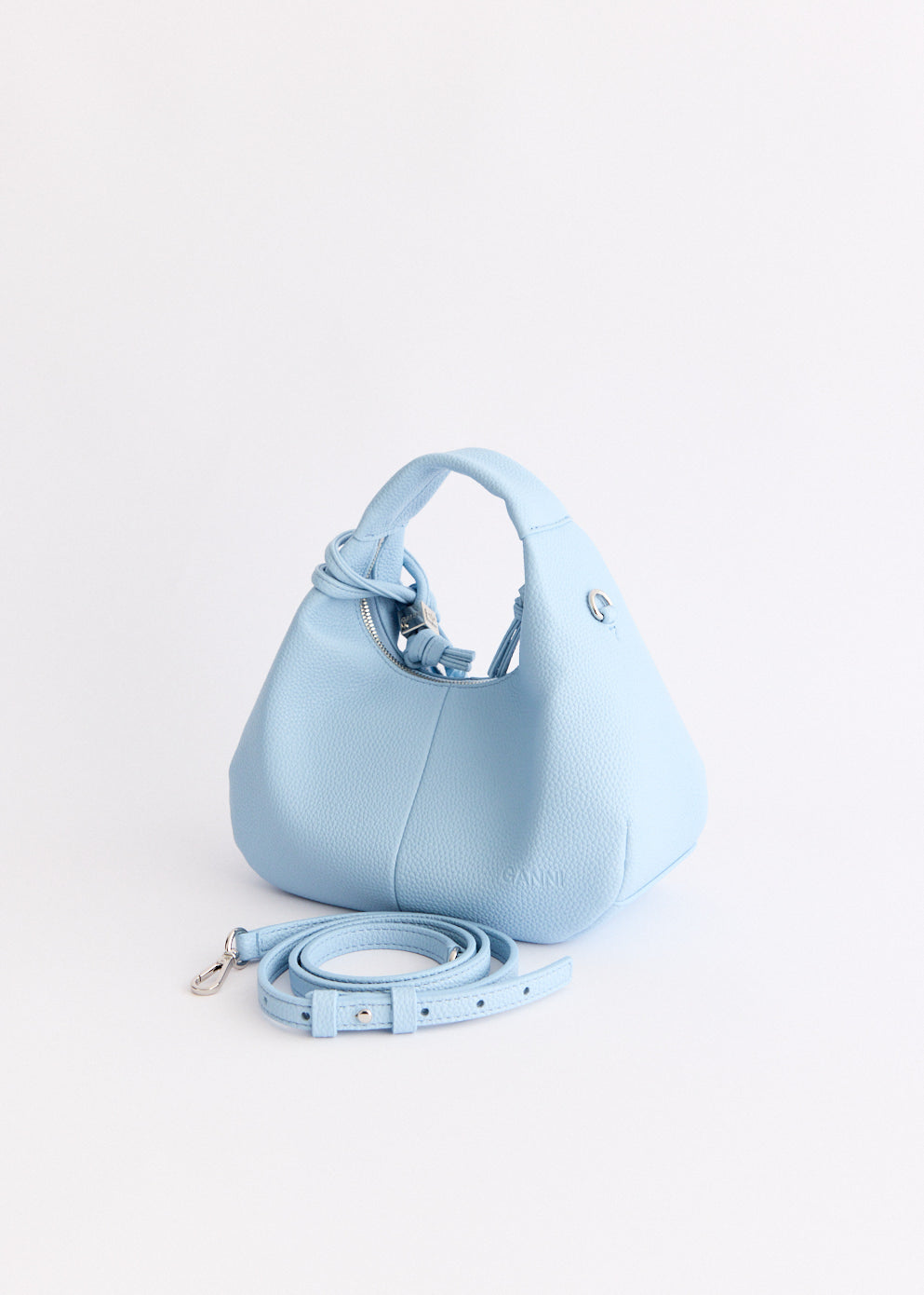 Grained Mini Hobo Bag