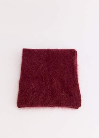Burgundy Wool Scarf
