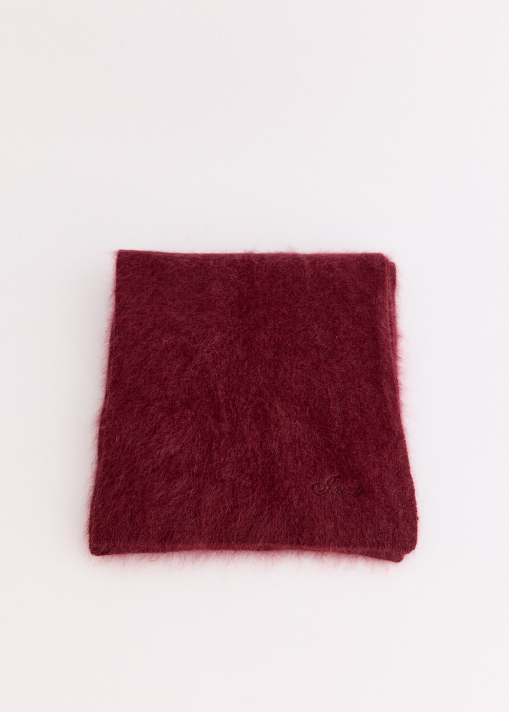 Burgundy Wool Scarf