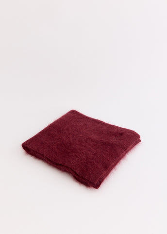 Burgundy Wool Scarf