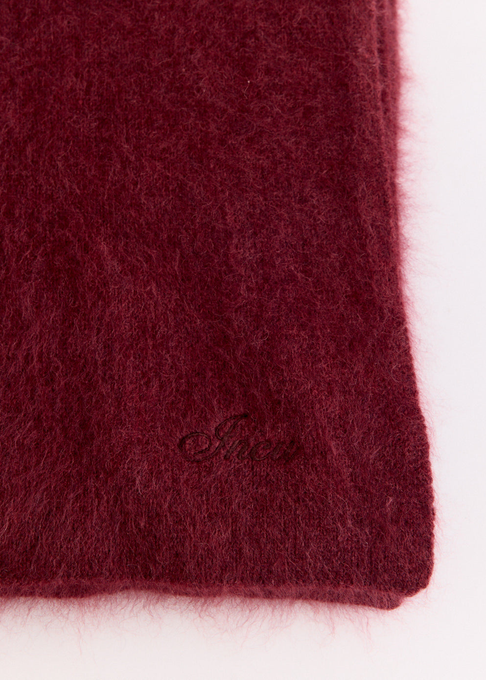 Burgundy Wool Scarf