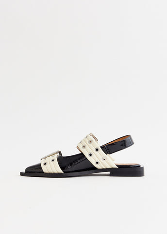 Feminine Buckle Ballerinas