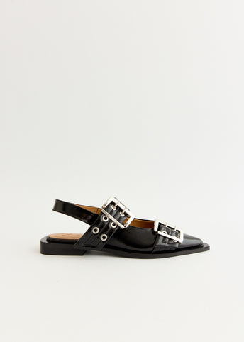 Chunky Buckle Ballerinas