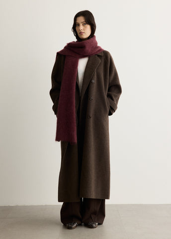 Burgundy Wool Scarf