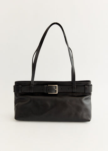 Belt Detail Baguette Bag