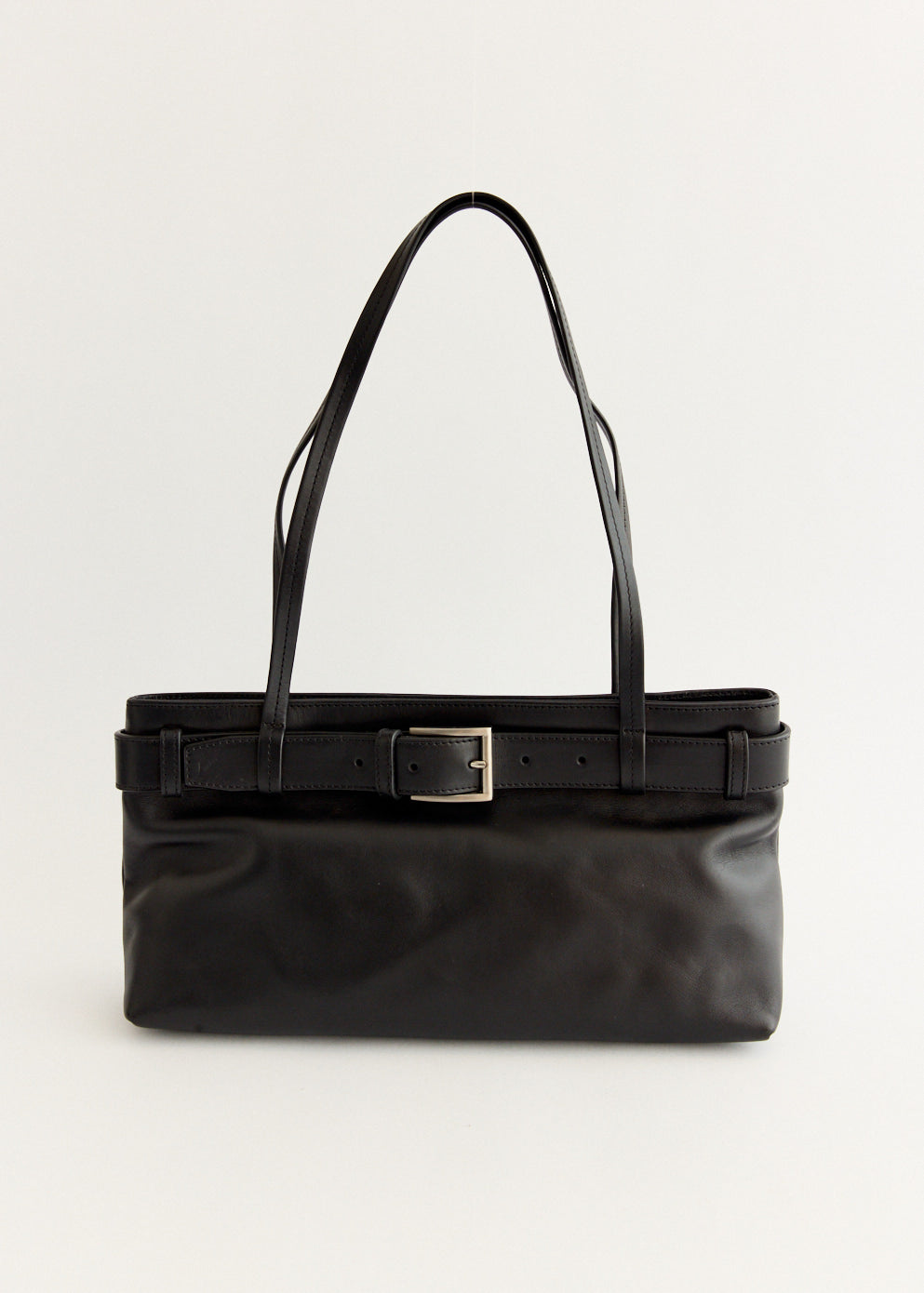 Belt Detail Baguette Bag