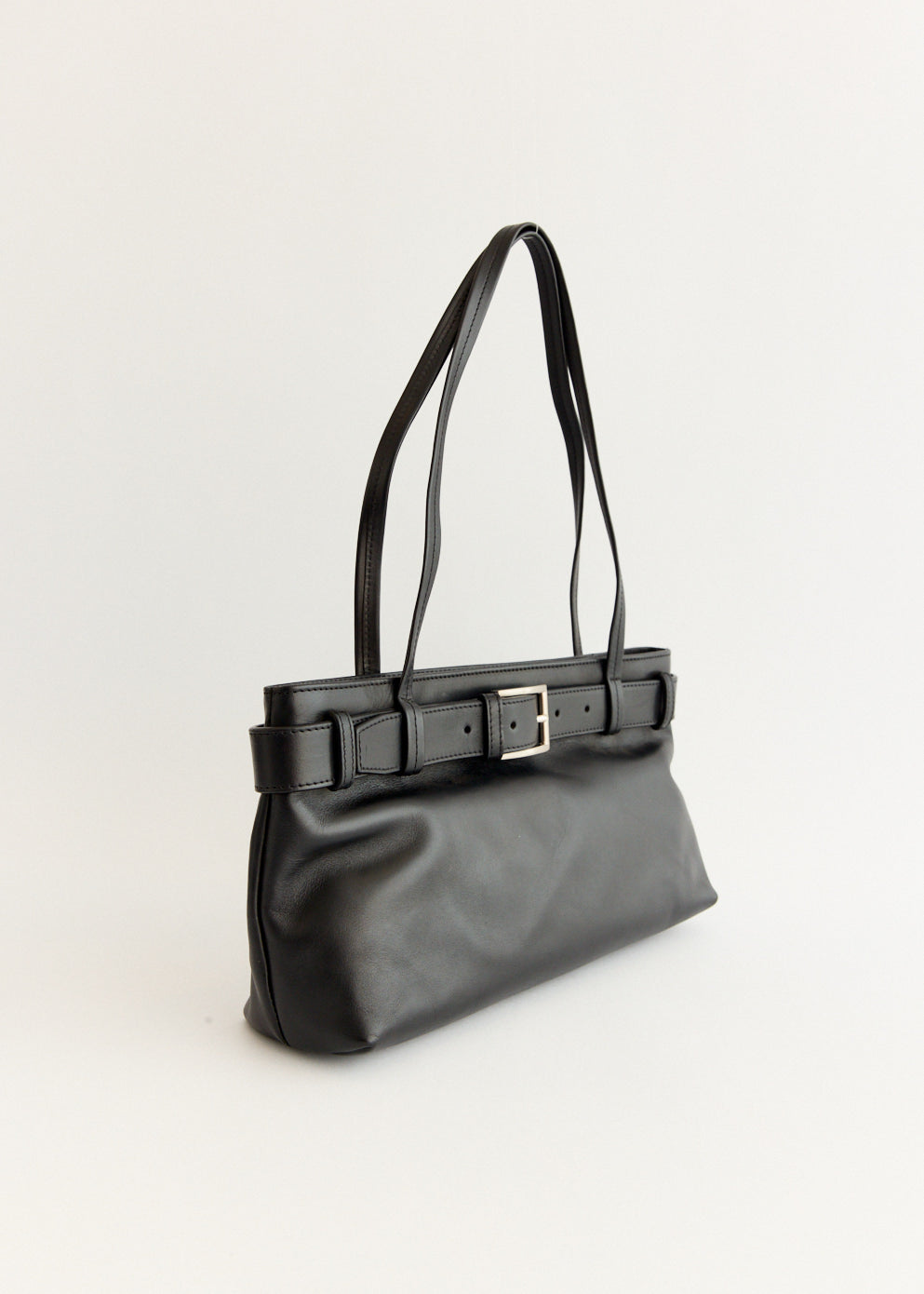 Belt Detail Baguette Bag