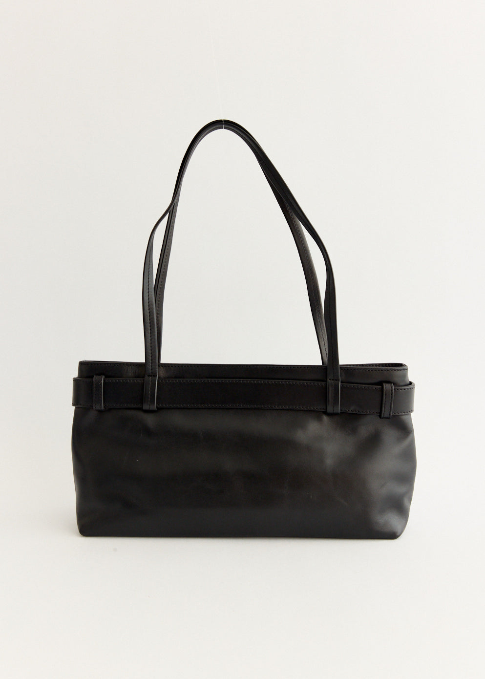 Belt Detail Baguette Bag