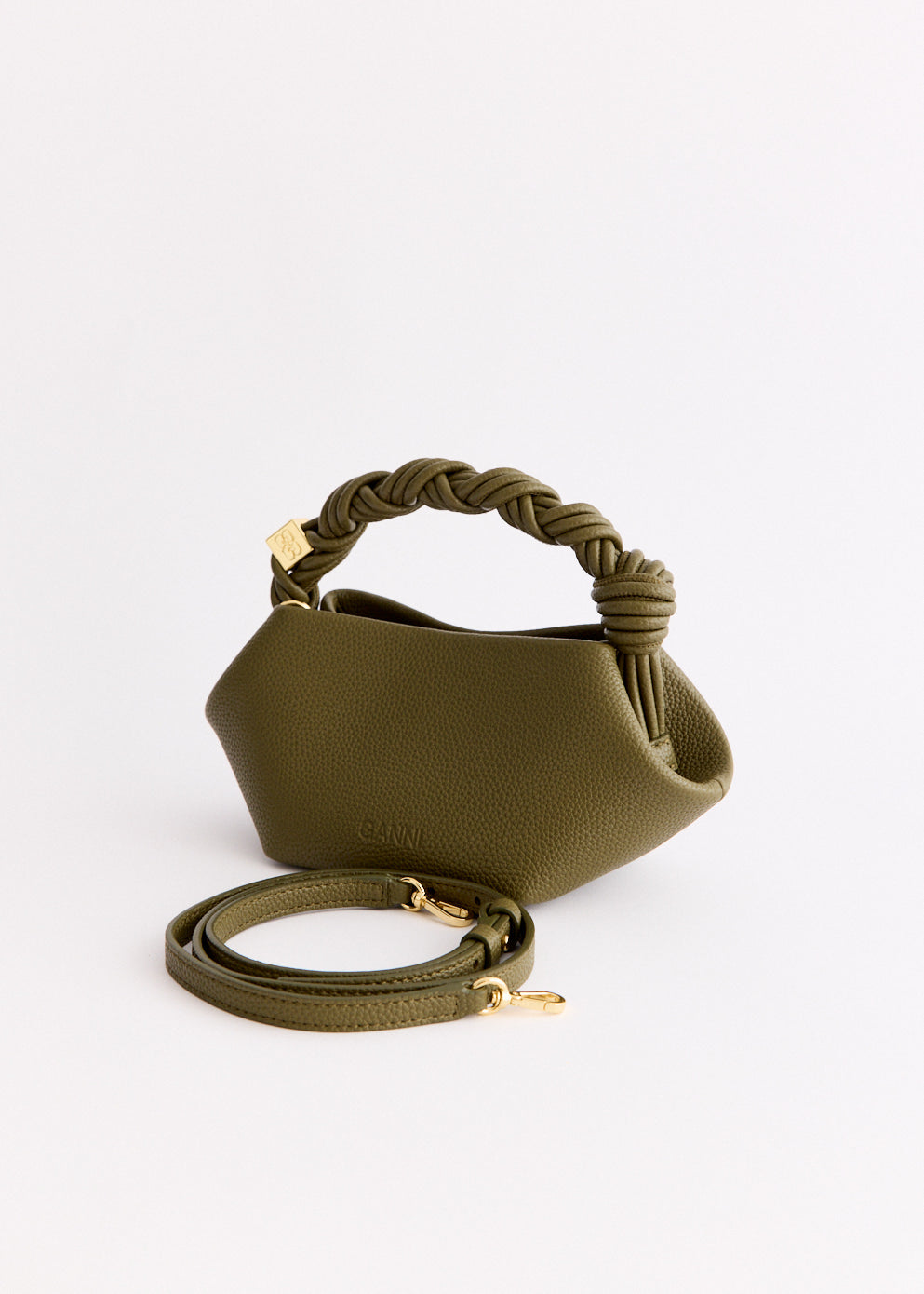 Grained Mini Hobo Bag