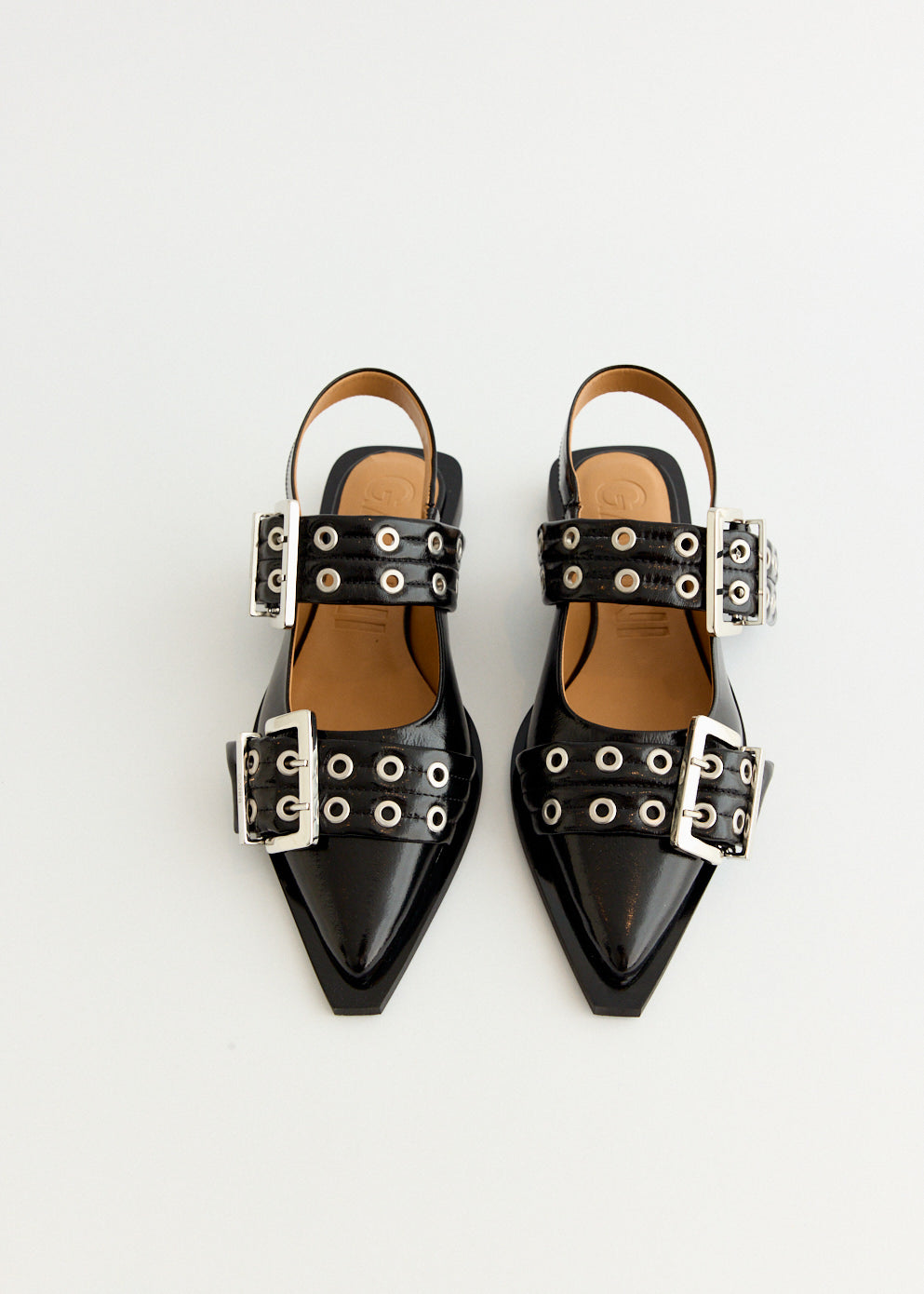 Chunky Buckle Ballerinas