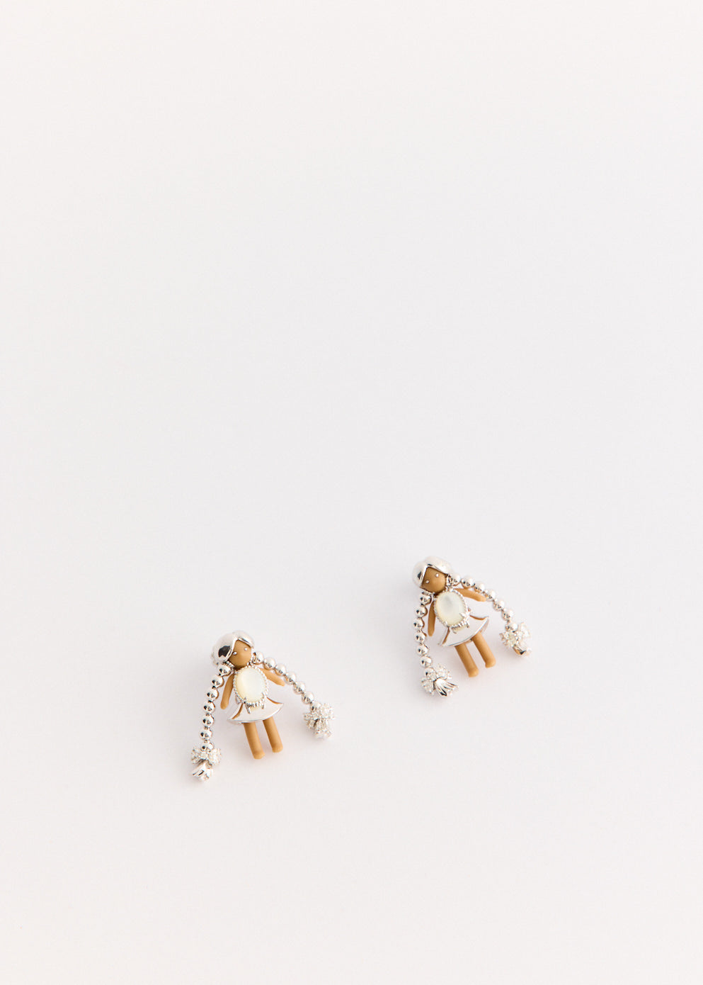 Middle Girl Pearl Tassel Earrings