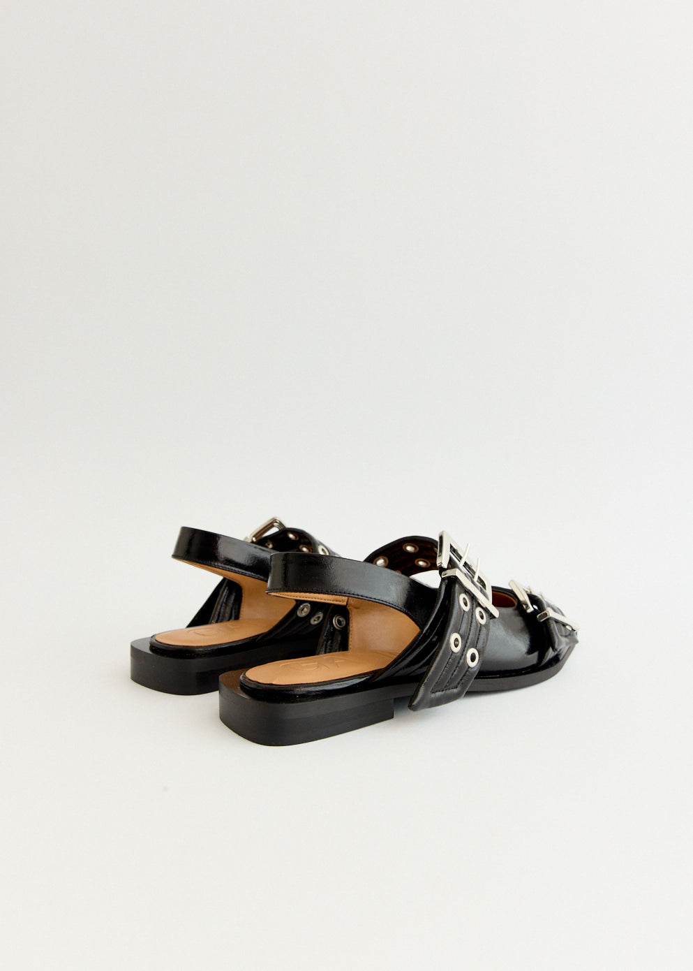 Chunky Buckle Ballerinas