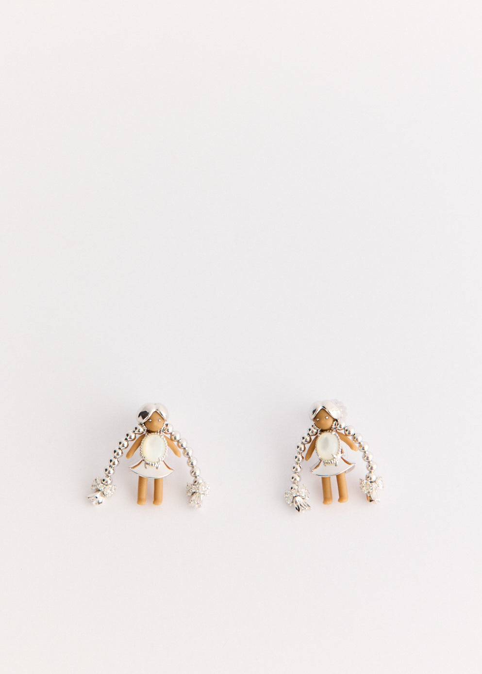 Middle Girl Pearl Tassel Earrings