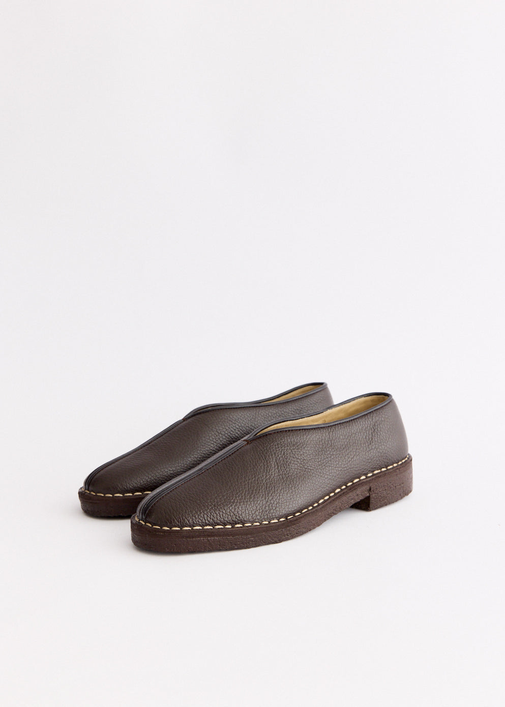 Piped Crepe Slippers